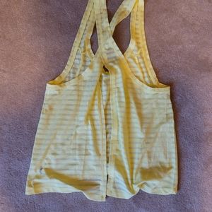 Zyia yellow split back tank